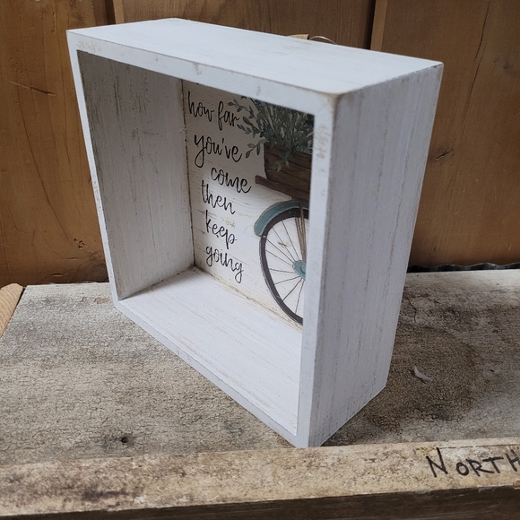 NWT Keep Going Bicycle Wall Box. - Picture 5 of 5